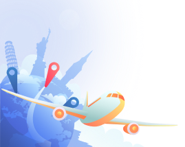 Adineh travel flight illustration